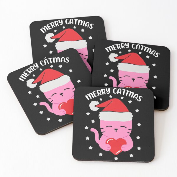 Item preview, Catmas Typography quotes-merry catmas  designed and sold by Hartics.