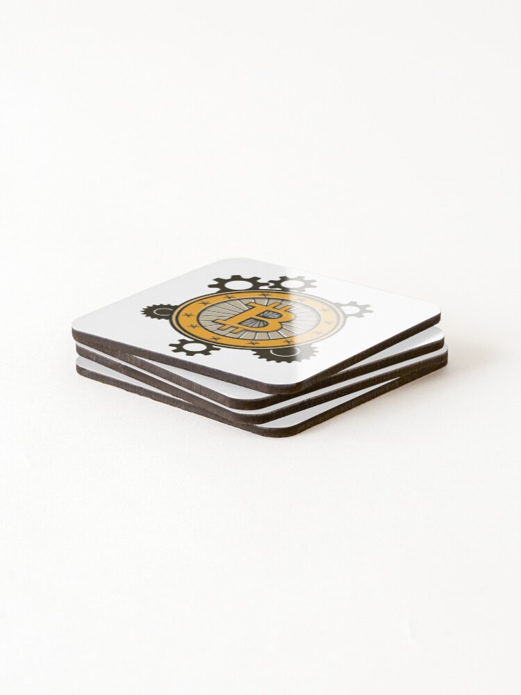 Thumbnail 4 of 5, Coasters (Set of 4), Bitcoin designed and sold by Innsbrucker.