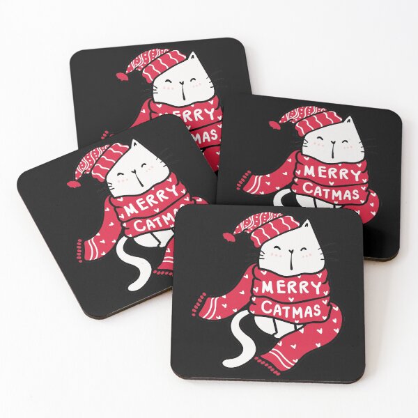 Item preview, cat in red catmas-merry catmas  designed and sold by Hartics.