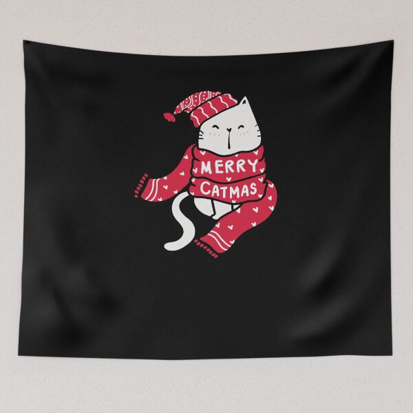 Item preview, cat in red catmas-merry catmas  designed and sold by Hartics.
