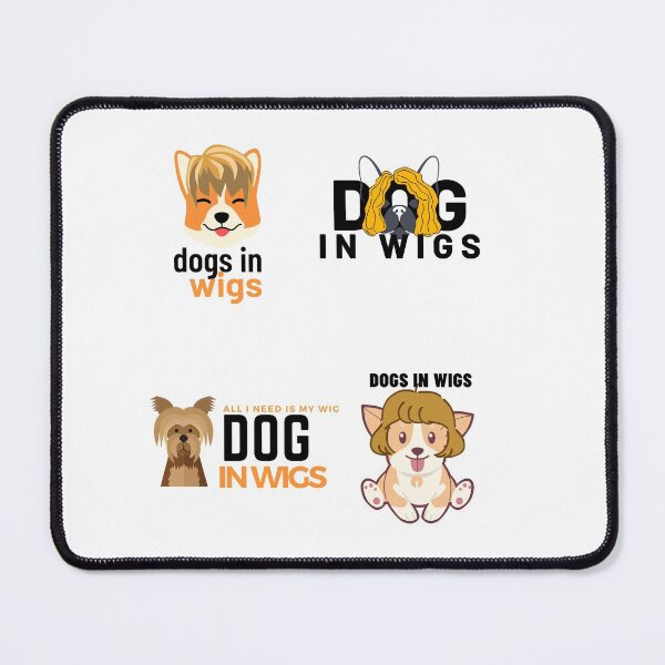 Item preview, Dogs in Wigs | cute dog in wig designed and sold by DareDreams.