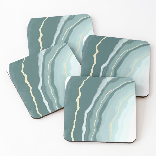 Item preview, Abstract Wall Art, Green/blue Fluid Art, Minimalist Wall Decor designed and sold by HaleyMade.