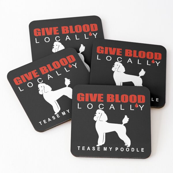 Artikelvorschau, Blut vor Ort spenden, meinen Pudel necken | NickerStickers® auf Redbubble entworfen und verkauft von NickerStickers.