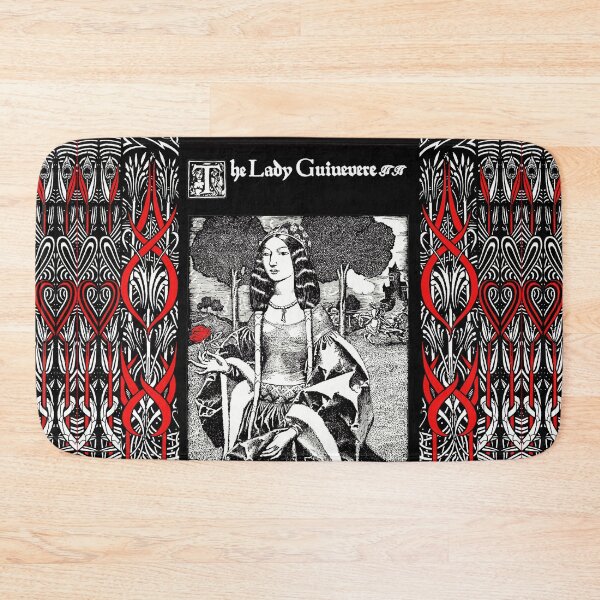 Item preview, ARTHURIAN LEGENDS,THE LADY GUINEVERE In Red Black White designed and sold by BulganLumini.