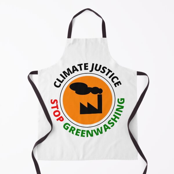 Item preview, Climate Justice Stop Greenwashing Climate Change Sticker designed and sold by RGRamsey.