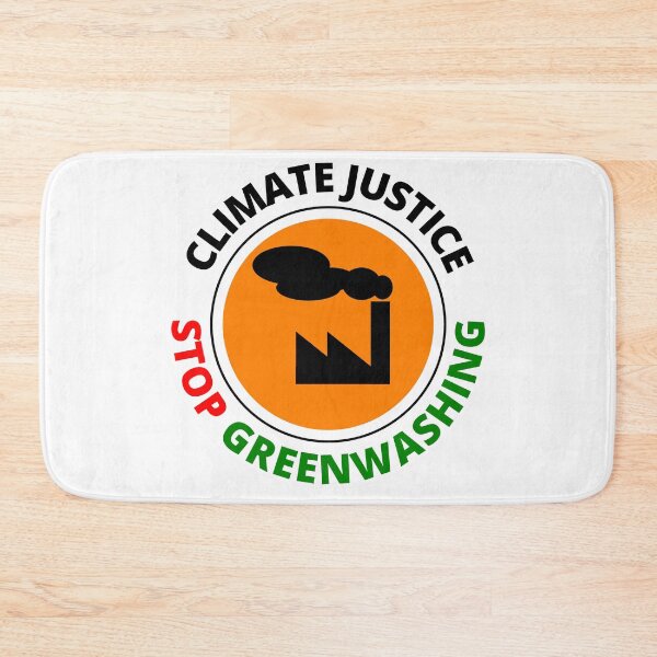 Item preview, Climate Justice Stop Greenwashing Climate Change Sticker designed and sold by RGRamsey.