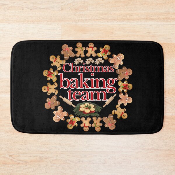 Item preview, Christmas baking team | gingerbread man cookie baker designed and sold by TheSeasonalYard.