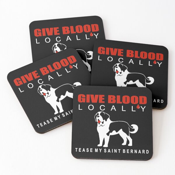 Artikelvorschau, Spende Blut vor Ort, necke meinen Bernhardiner | NickerStickers® auf Redbubble entworfen und verkauft von NickerStickers.