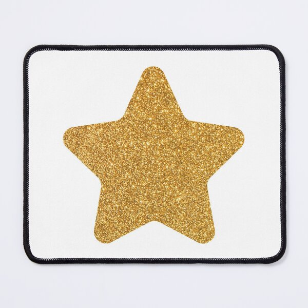 Gold Star Glitter with Black Background Poster for Sale by arkeadesain