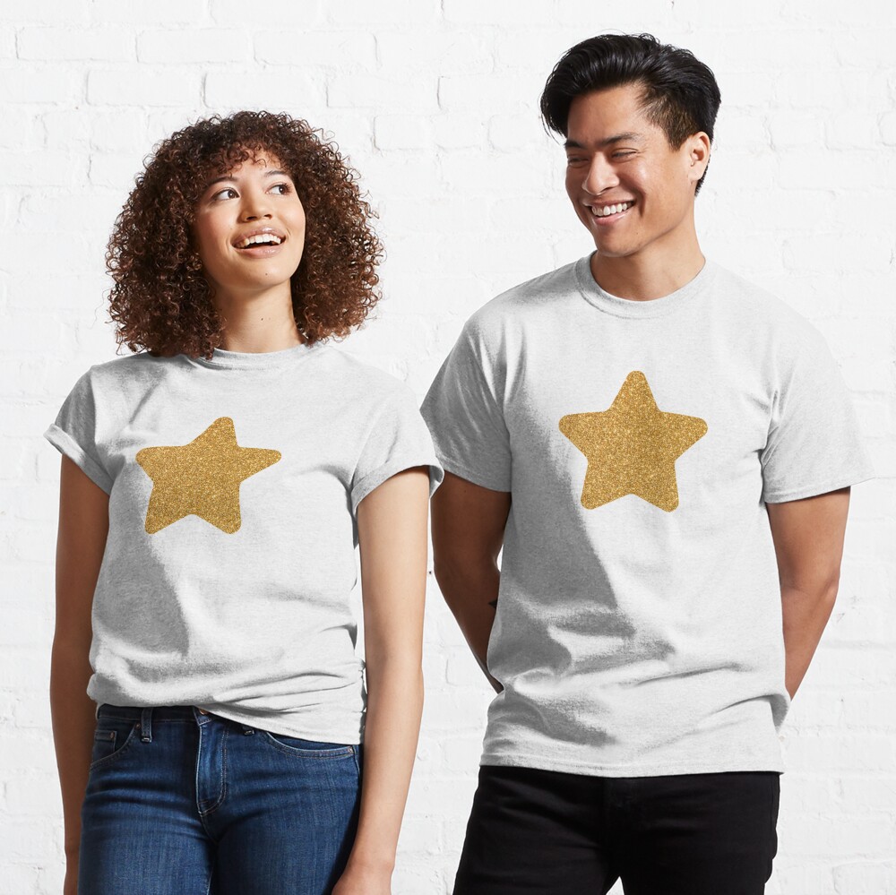 Gold Star Glitter with Black Background Poster for Sale by arkeadesain