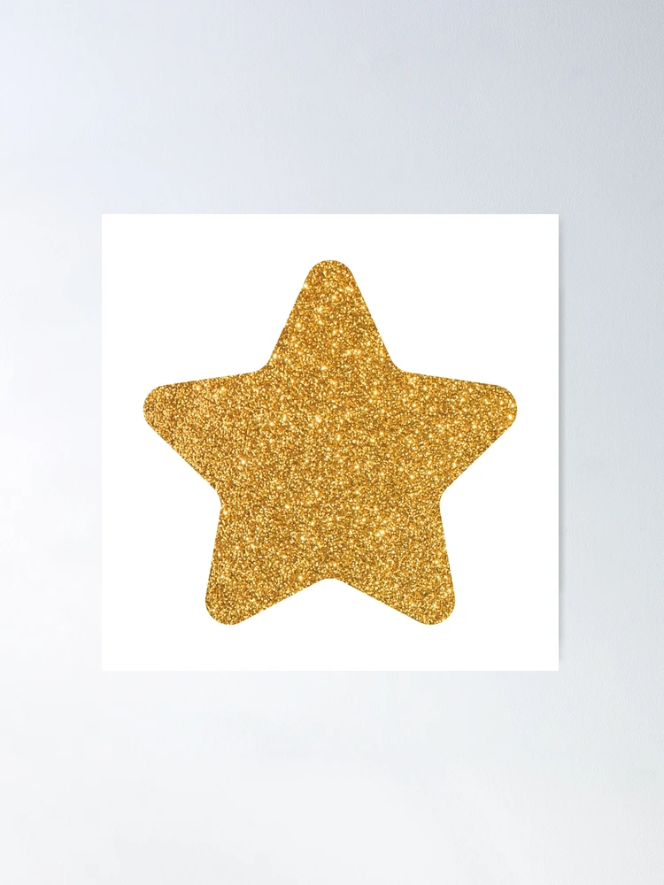 Gold Glitter Star Patch