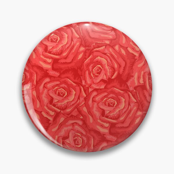 Item preview, Cute Bed of Red Roses Pattern designed and sold by PinkPandaDesign.