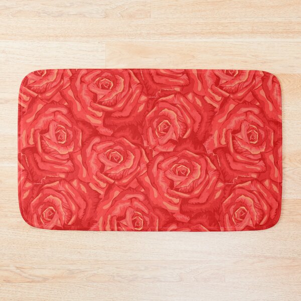 Item preview, Cute Bed of Red Roses Pattern designed and sold by PinkPandaDesign.