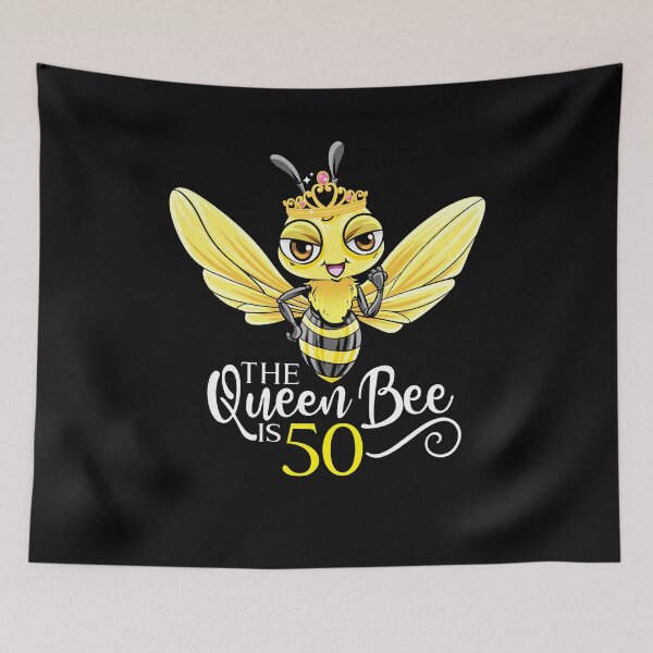 Item preview, The Queen Bee Is 50 - 50th Birthday designed and sold by Meliafroggy.