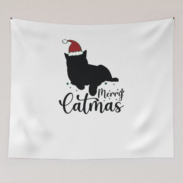 Item preview, catmas silhouette-merry catmas  designed and sold by Hartics.
