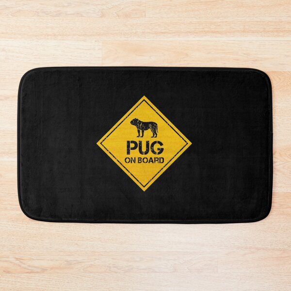 Item preview, Pug on Board - Stickers for Cars designed and sold by CAUTION SHOP.
