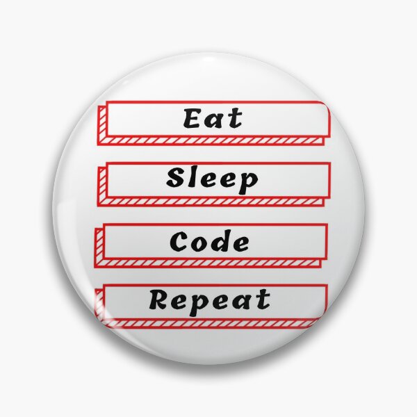 Item preview, Eat sleep code repeat slogan designed and sold by BleachFan3.