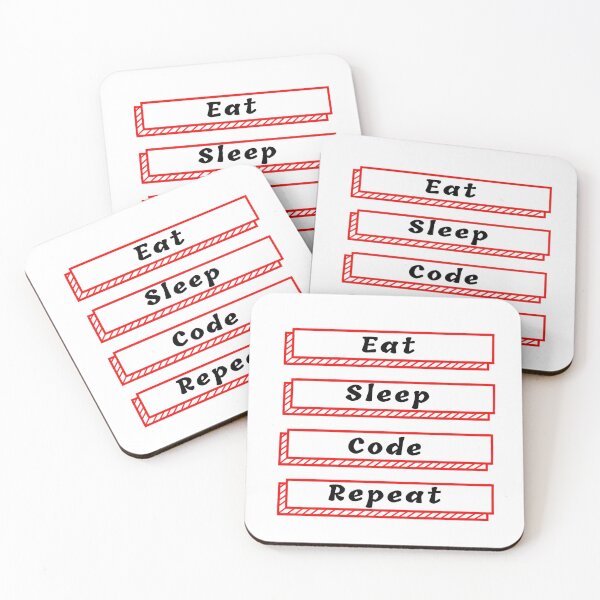 Item preview, Eat sleep code repeat slogan designed and sold by BleachFan3.