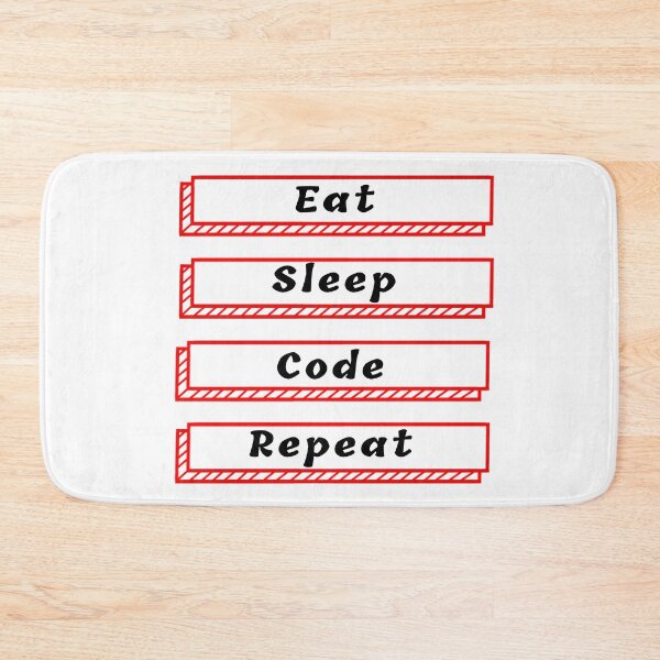 Item preview, Eat sleep code repeat slogan designed and sold by BleachFan3.