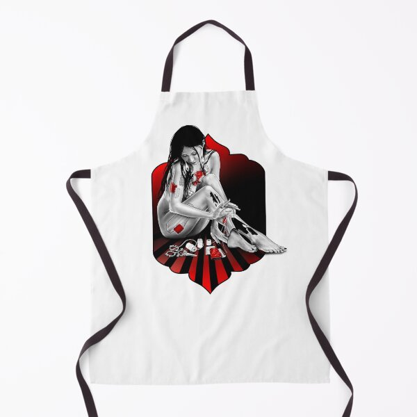 Item preview, Patch by patch- a portrait (black and red illustration on white) designed and sold by Anicatattoos.