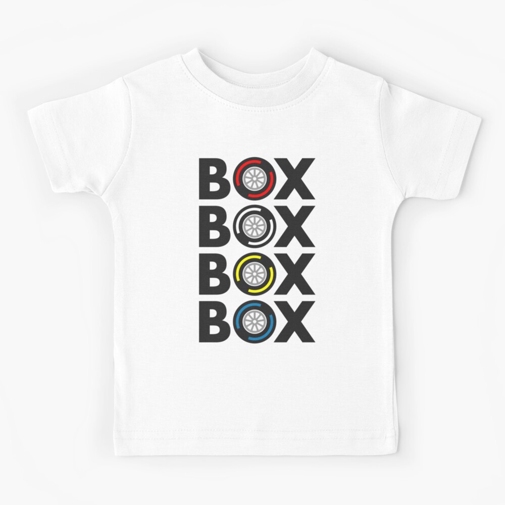 Box Box Box Box F1 Tyres Compound Design Kids T-Shirt