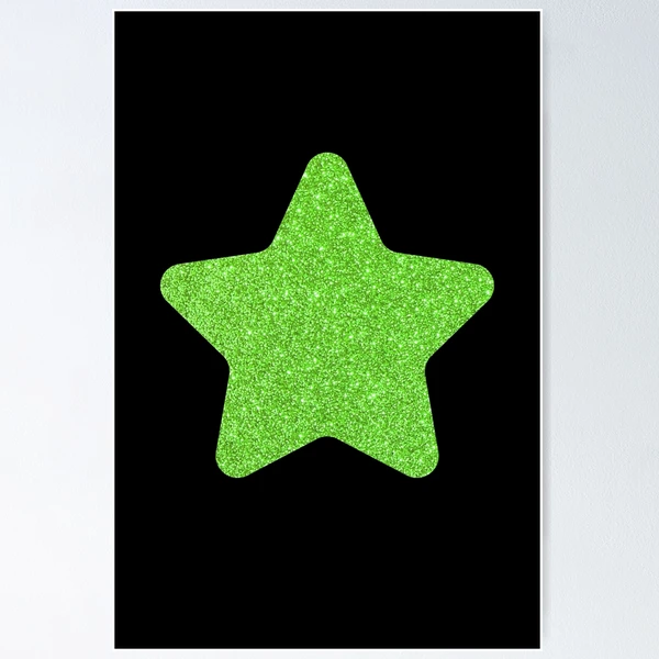 Gold Star Glitter with Black Background Poster for Sale by arkeadesain