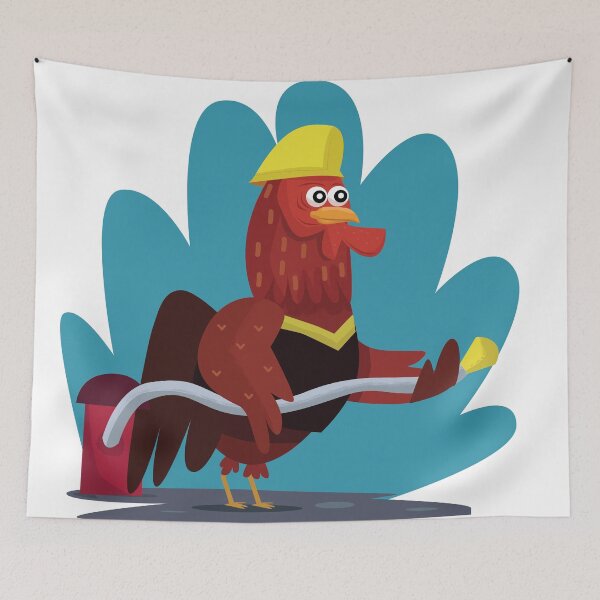 Item preview, Chicken firefighter designed and sold by pragmastyle.
