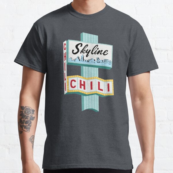 Cincinnati Skyline Chili Ludlow Ave Sign Classic T-Shirt