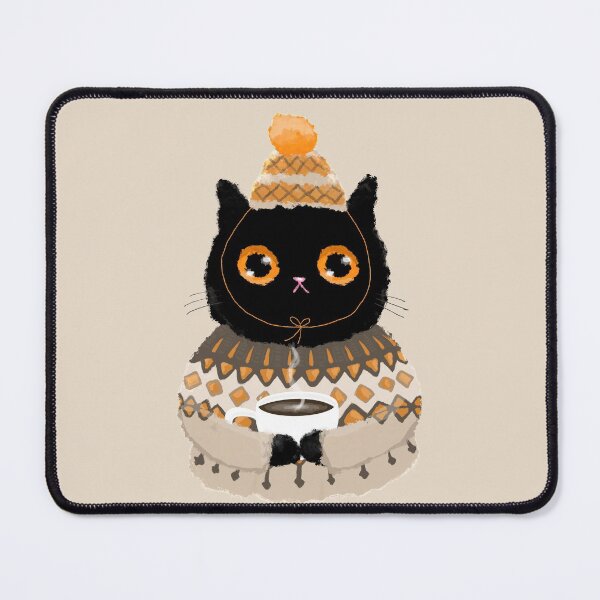 Item preview, Kitty in Brown Lopapeysa designed and sold by KilkennyCat Art.
