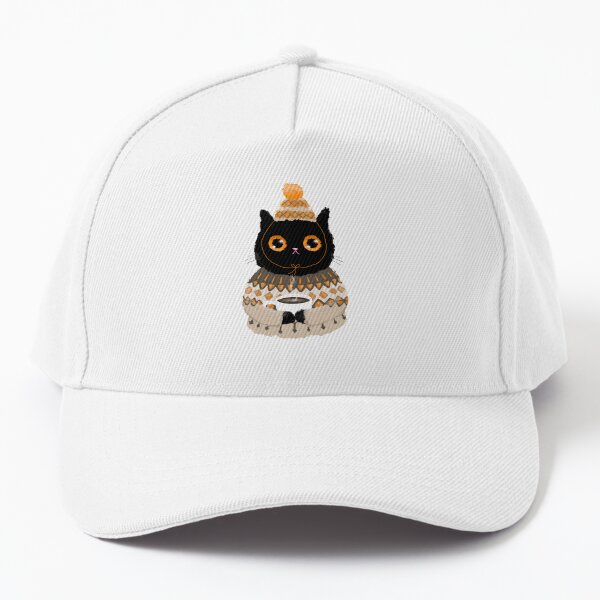 Kitty in Brown Lopapeysa Baseball Cap