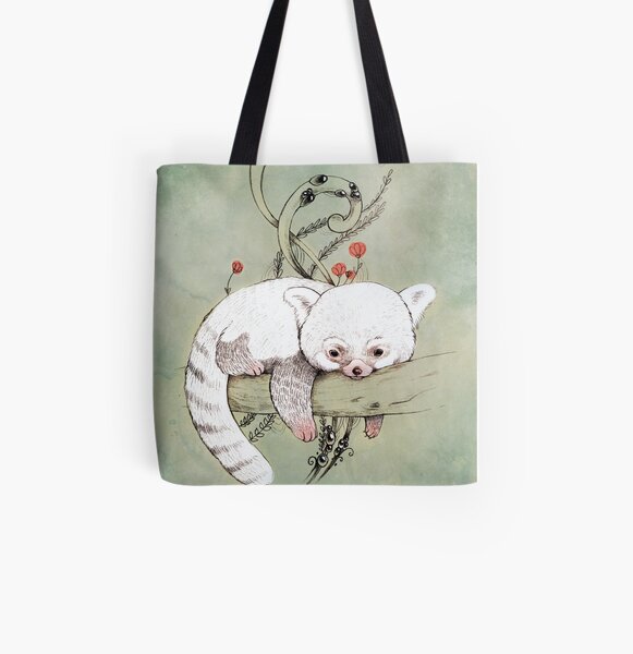 Roter Panda! Allover-Print Tote Bag