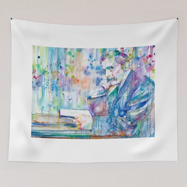 Item preview, H. G. WELLS in his studio - watercolor portrait designed and sold by lautir.