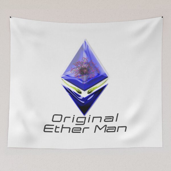 Item preview, OEM - Original Ether Man Dark-Blue Colored Head With Positronic Brain & Lime-green Eyes Black Text designed and sold by Spirit-World.