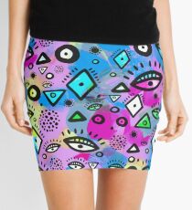 Tribal Pattern Hippy Shake Mini Skirt