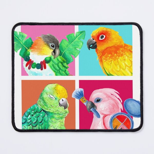Item preview, My Birds Ate My Homework - Funny Parrot Owner Watercolor designed and sold by Ivy Lily Art.