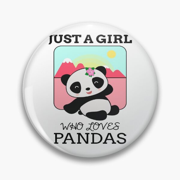 Item preview, Just A Girl Who Loves Pandas - Cute Animal Friendly Panda Design designed and sold by TeesForTheWorld.