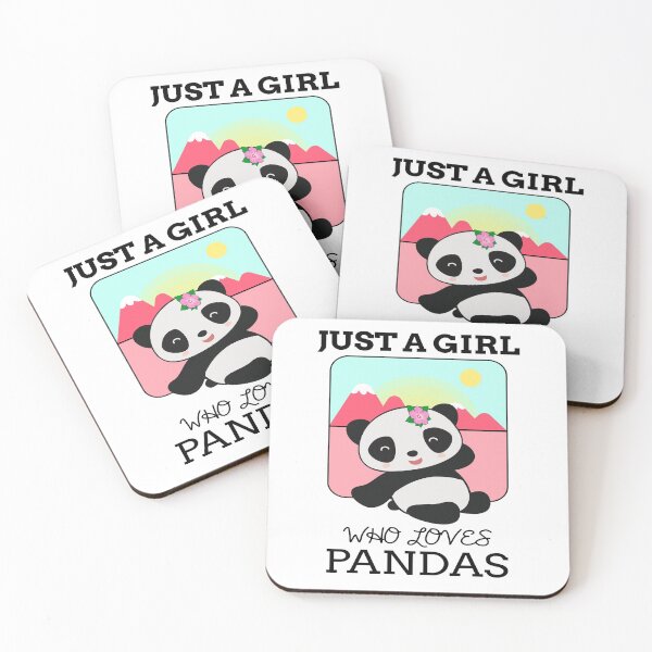 Item preview, Just A Girl Who Loves Pandas - Cute Animal Friendly Panda Design designed and sold by TeesForTheWorld.