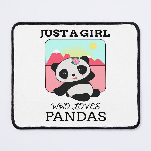 Item preview, Just A Girl Who Loves Pandas - Cute Animal Friendly Panda Design designed and sold by TeesForTheWorld.