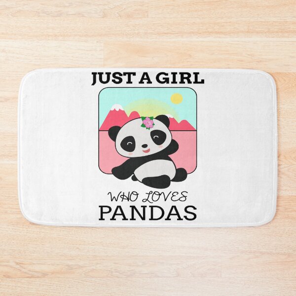 Item preview, Just A Girl Who Loves Pandas - Cute Animal Friendly Panda Design designed and sold by TeesForTheWorld.