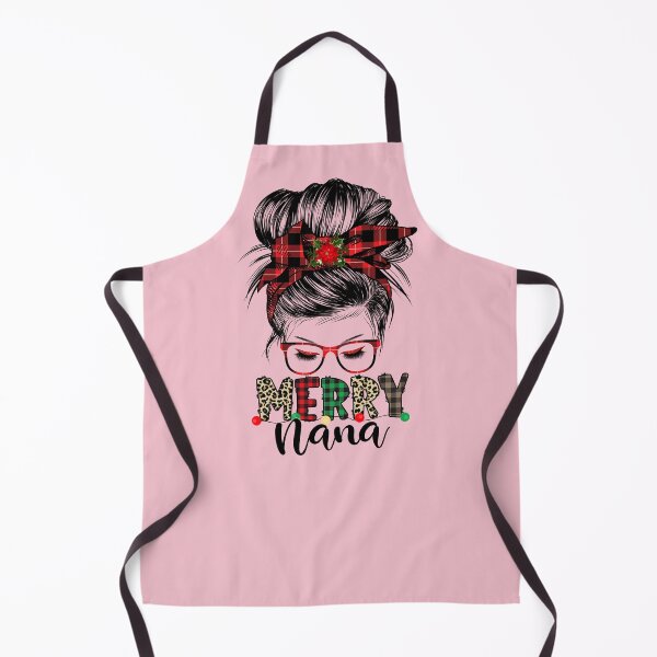 Item preview, Matching Family Funny Merry Xmas Nana messy hair bun designed and sold by DesignByMai.