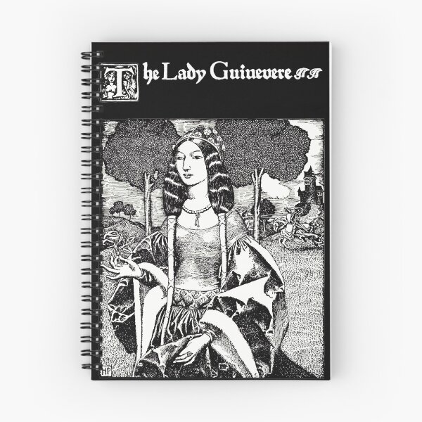 Item preview, ARTHURIAN LEGENDS,THE LADY GUINEVERE In Black and White designed and sold by BulganLumini.