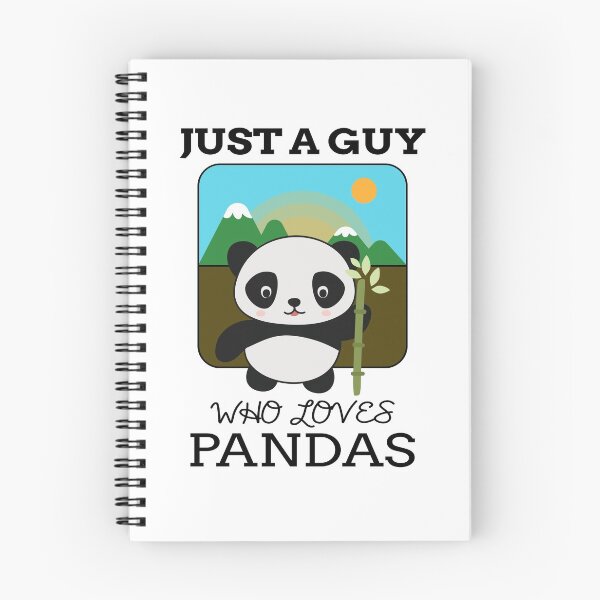 Item preview, Just A Guy Who Loves Pandas - Cute Animal Friendly Panda Design designed and sold by TeesForTheWorld.