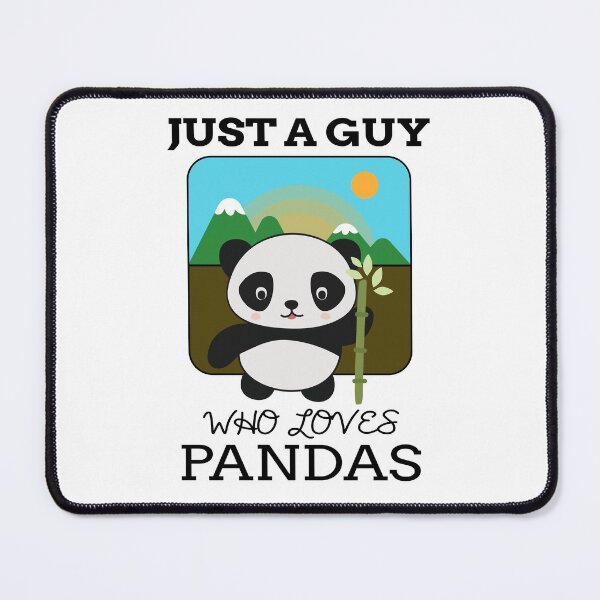 Item preview, Just A Guy Who Loves Pandas - Cute Animal Friendly Panda Design designed and sold by TeesForTheWorld.