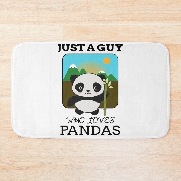 Item preview, Just A Guy Who Loves Pandas - Cute Animal Friendly Panda Design designed and sold by TeesForTheWorld.