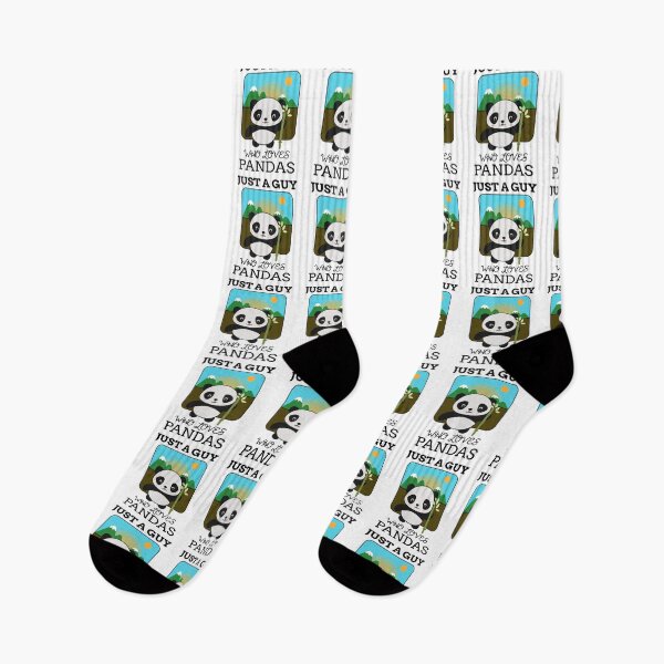 Item preview, Just A Guy Who Loves Pandas - Cute Animal Friendly Panda Design designed and sold by TeesForTheWorld.