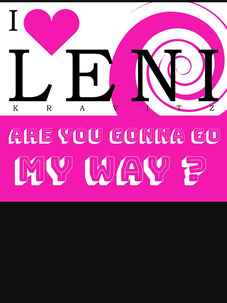 Thumbnail 7 of 7, Classic T-Shirt, i love leni kravitz designed and sold by poeticdustbin.