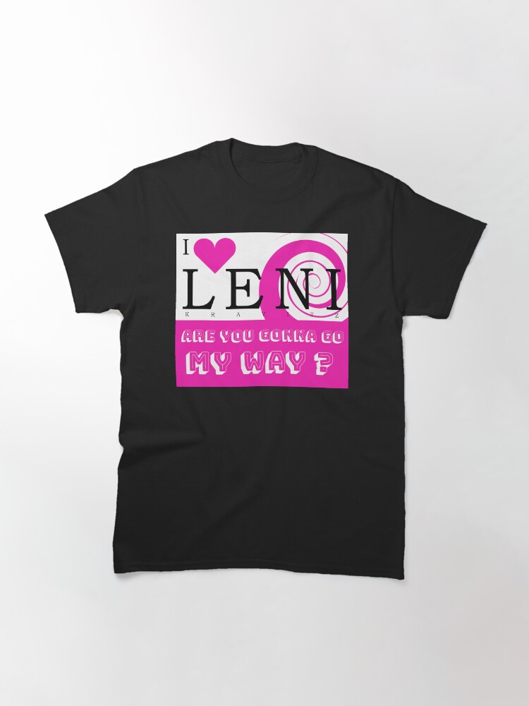 Thumbnail 3 of 7, Classic T-Shirt, i love leni kravitz designed and sold by poeticdustbin.