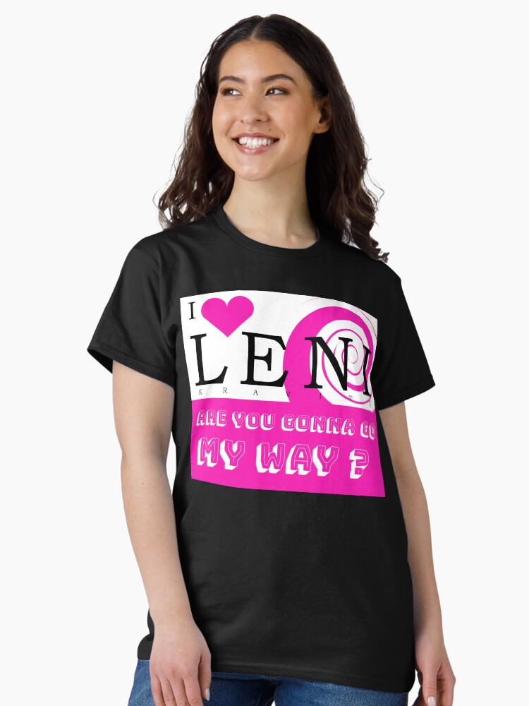 Thumbnail 1 of 7, Classic T-Shirt, i love leni kravitz designed and sold by poeticdustbin.