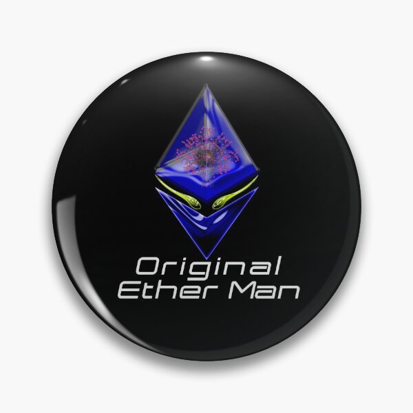 Item preview, OEM - Original Ether Man Dark-Blue Colored Head With Positronic Brain & Lime-green Eyes White Text designed and sold by Spirit-World.