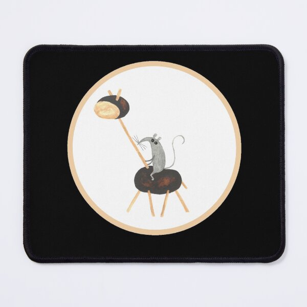 Item preview, A Mouse Riding a Chestnut Giraffe designed and sold by Zuzana Clark.